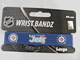 NHL Winnipeg Jets Wrist Band Bandz Officially Licensed Size Large by Skootz - £13.33 GBP