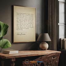 Anthony Bourdain Quote Eat at A Local Restaurant Tonight Wall Art Decor -P835 - £19.38 GBP+