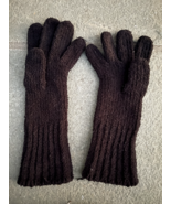 FOWNES BLACK Colored Women&#39;s Gloves Polyester Nylon One Size Fits All Used - £11.67 GBP