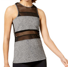 Material Girl Juniors Mesh Tank Top Color Heather Grey Size X-Small - £19.24 GBP