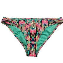 Shade &amp; Shore Hipster Strappy Bikini Swim Bottom Small Multicolor Aztec ... - $15.25