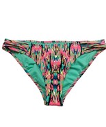 Shade &amp; Shore Hipster Strappy Bikini Swim Bottom Small Multicolor Aztec ... - €13,07 EUR