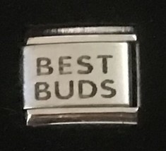 Best Buds Laser Italian Charm Link 9MM K47 - £9.55 GBP