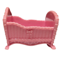 Mattel Fisher Price 2004 Loving Family Pink Replacement Crib - $12.85
