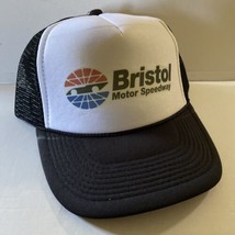 Vintage Bristol Motor Speedway Hat NASCAR Trucker Hat snapback Black Racing Cap - £12.05 GBP