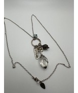 Vintage Sterling Silver TARA ANNE 28.5&quot; DREAM LV FLOWER CRYSTAL Necklace - £46.31 GBP