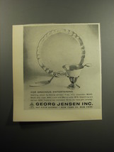 1957 Georg Jensen Advertisement - Tray, Bowl, Leaf and Berry Ladle, Pie Server - £14.54 GBP