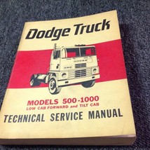 1965 Dodge Camion Bas &amp; Tilt Cab 500-1000 Service Atelier Réparation Manuel OEM - £31.44 GBP