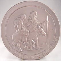 Frankoma Flight Into Egypt Christmas Collector Plate, 1968 - £8.69 GBP
