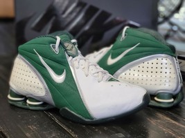 2017 Nike Zoom Shox White/Forest Green Hoop Basketball Shoes Women size 8 - £51.12 GBP