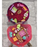 Vintage Polly Pocket Pink Globe Jewel Magic Ball Sparkle Surprise Compac... - $99.82 CAD