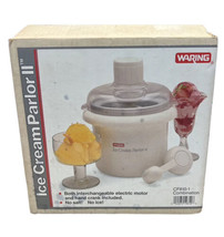 Waring Ice Cream Parlor II 2 Crank / Electric Store In Freezer Integrated Bowl - £56.03 GBP