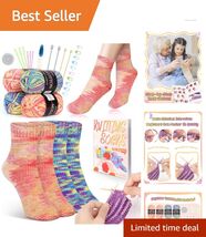 Complete Knitting Starter Kit for Adults - Master Sock Creation Effortle... - $49.45