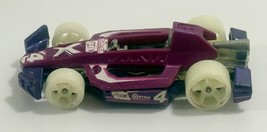 HOT WHEELS ARROW DYNAMIC #4 GLOW WHEELS PURPLE 1:64 DIECAST 2 1/2&quot; RACE ... - $4.94