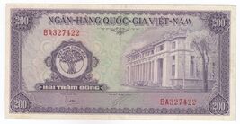 Du Sud Vietnam, 200 Dong, 1958, P9, XF+ - $48.39