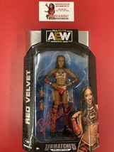 Aew Red Velvet Signed Action Figure Unmatched Series 5 With Store Coa - £63.92 GBP