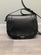 Moschino Couture Black Stud Shoulder Bag - $725.63