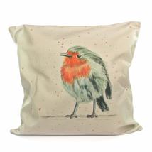 Cushion Cover Kat Jackson Robin Velvet Feel with Zip Fastening British Artist â - £6.36 GBP