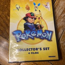 Pokemon Collectors Set 4 Films Anime Movies Collection DVD Sealed Brand New - £11.20 GBP