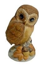 Vintage Andrea by Sadek Porcelain Owl 6350 Made In Japan 4 Inches Tall - £17.69 GBP