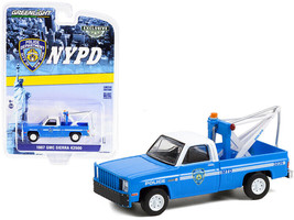 1987 GMC Sierra K2500 Tow Truck w Drop in Tow Hook Blue w White Top New ... - $18.35