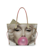Marilyn Monroe Pink Bubble Gum Women&#39;s Leather Tote Handbag with Coin Purse - £30.68 GBP