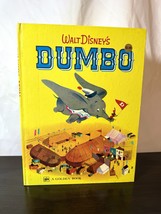 Vintage Walt Disney DUMBO A Big Golden Hardcover BOOK 1955 1972 6th Prin... - $14.84