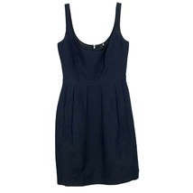 Elie Tahari Dress Size 4 Black Blue Sleeveless Pockets Lined Silk Party Dress  - £34.49 GBP
