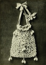Irish Crochet Opera Bag/Purse Vintage Crochet Pattern for a Handbag PDF Download - $2.50