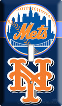 NEW YORK METS NY BASEBALL MLB SINGLE LIGHT SWITCH PLATE - £8.59 GBP