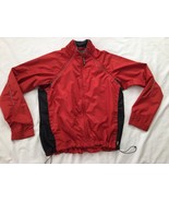 NOVARA Men&#39;s Size XL Athletic CYCLING RUNNING Full Zip Orange Red Jacket - $29.69