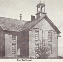 VTG Burr Oak School House Mary &amp; Laura Ingalls IA Iowa Postcard 5.5&quot; x 3.25&quot; - £5.35 GBP