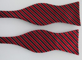 Tommy Hilfiger Self-Tie Butterfly End Silk Bow Tie - £14.47 GBP