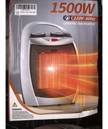 1500W Electric Heater Indoor Portable w/2 Heat Settings Ceramic Fan Heater - $40.76 CAD