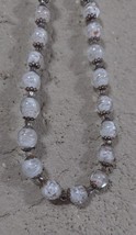 old MURANO Glass Goldstone Beaded Necklace - Art Glass - $68.31