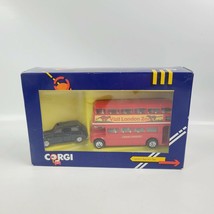 Corgi London Bus And Taxi Set Diecast  #1365 new in box - london zoo bus - $32.73
