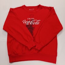 Coca-Cola Sweatshirt Men’s Size M Red Cotton Blend Crewneck Enjoy Coke Chest 42" image 12