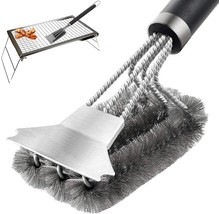 Grill Brush and Scraper 18 Inch,Stainless Steel Barbecue Cleaning Brush,Wire Bri - £13.57 GBP