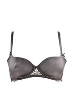 L&#39;agent By Agent Provocateur Womens Bra Solid Satin Push Up Black S - £43.23 GBP
