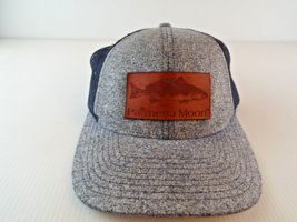 Palmetto Moon Hat Richardson Cap Leather Patch Gray Blue Trucker SnapBac... - $6.76