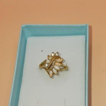 Uncas Faux Opal and Rhinestone Goldtone Ring, Size 6.5 - $25.00