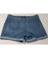 Old Navy The Sweetheart Jean Shorts Women&#39;s 14 Mid Rise Denim Cuffed 36x5 - £10.89 GBP