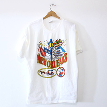 Vintage New Orleans NOLA Louisiana Bourbon Street Jazz T Shirt XL - £21.62 GBP