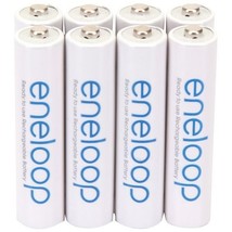 Panasonic BK-4MCCA8BA eneloop Rechargeable Batteries (AAA; 8 pk) - £37.57 GBP