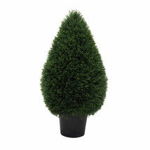 UV CedarTeardrop Shaped Everyday Topiary in Pot - 36 in. - £218.69 GBP