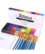 Face Body Paint Set-Athena Painting Palette,10 Professional Artist Brush... - $611.84 MXN