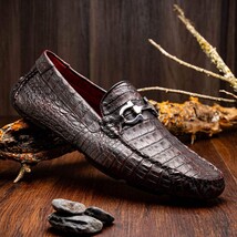 Parma Genuine Caiman Belly Slipon Loafer Blackcherry image 6