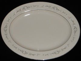 Noritake Ivory China Heather Pattern 13 5/8&quot; Oval Serving Platter Made In Japan - £31.60 GBP