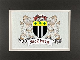 McGinty Irish Coat of Arms Print - Frameable 9&quot; x 12&quot; - $24.00