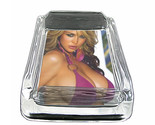 Australian Bikini Model D7 Glass Square Ashtray 4&quot; x 3&quot; Smoking Cigarett... - $49.45